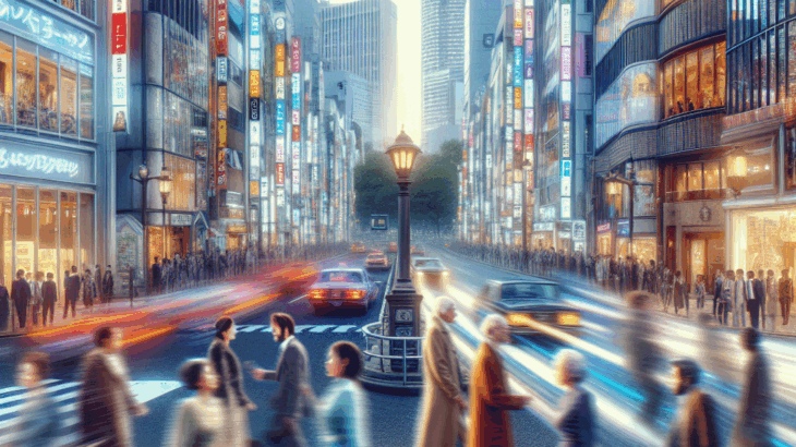 Ginza Crossing Glitch: A Micro-Novel of Chronal Collision