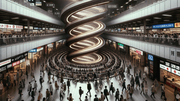 Shinjuku Station Spiral: A Micro-Novel of Recurring Departure