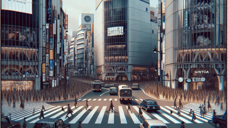 Ginza Crossing Reverberation: A Time Loop Micro-Fiction