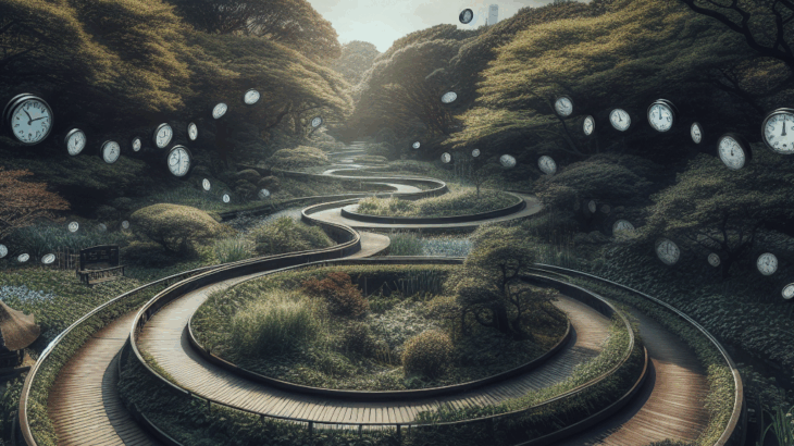 Ueno Park’s Unwinding Paths: A Time Anomaly