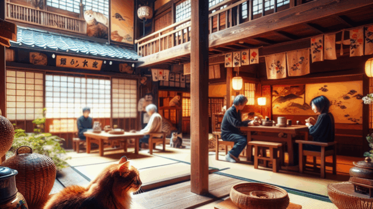 古民家カフェ「猫の溜まり場」：温もり溢れる空間、猫との出会い、静かな時間