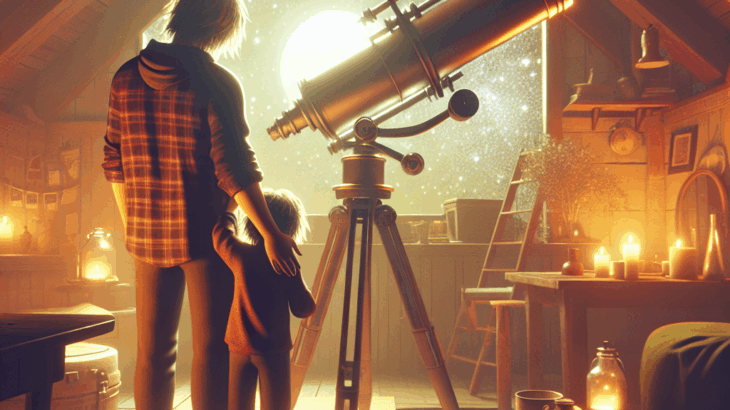 屋根裏の秘密基地「星空望遠鏡」：子供時代の夢、父との約束、天体観測の夜
