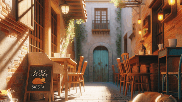 路地裏の猫カフェ「シエスタ」：午後のまどろみ、陽だまりの記憶