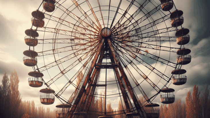 忘れられた遊園地「観覧車の沈黙」：錆びたゴンドラ、子供時代の残響
