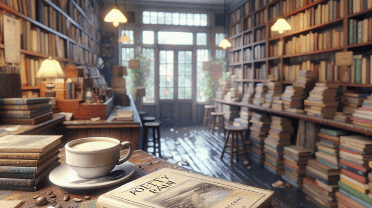 古書店「言の葉の雨宿り」：忘れられた詩集と珈琲、雨の日の追憶
