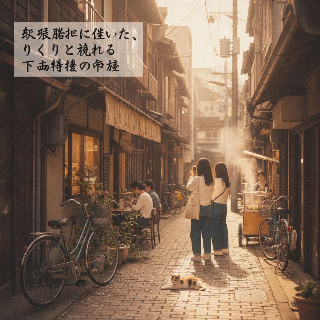 駅裏路地に見つけた、ゆっくりと流れる下町情緒の午後