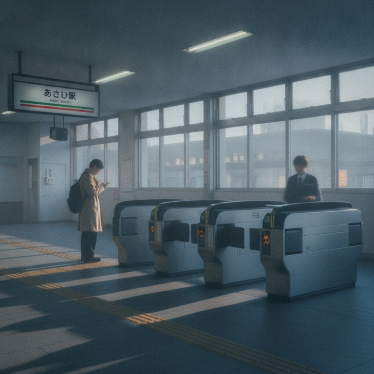始発前の静寂を破る：地元駅の改札口に灯る、それぞれの物語の序章