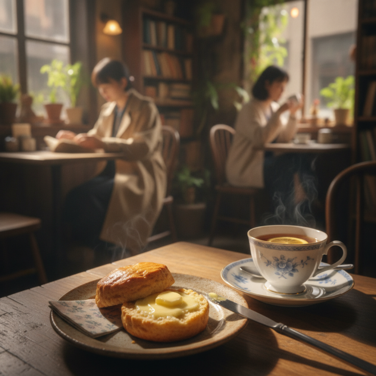 バター香る午後の均衡：路地裏の喫茶店で交錯する、無名の生活の断片