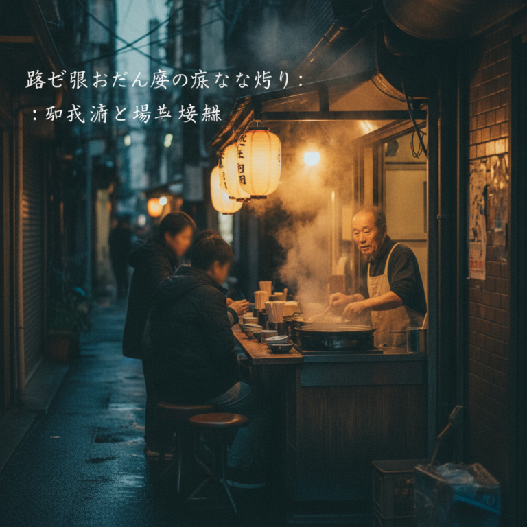 路地裏おでん屋の仄かな灯り：都会の澱と湯気の狭間