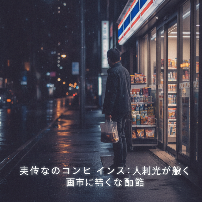 真夜中のコンビニエンス：人工光が暴く都市の静かな孤独