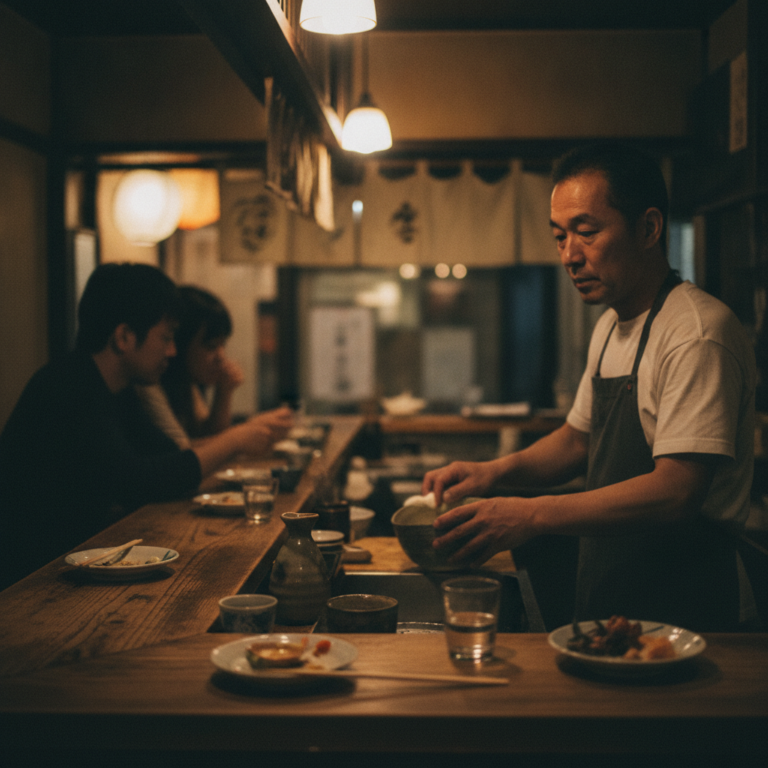 無意識の連鎖：深夜の小料理屋が紡ぐ、見えない絆の残響