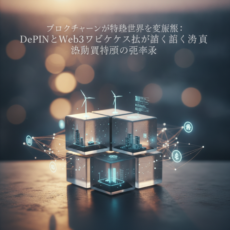 ブロックチェーンが物理世界を変革：DePINとWeb3ユビキタス化が導く仮想通貨市場の飛躍