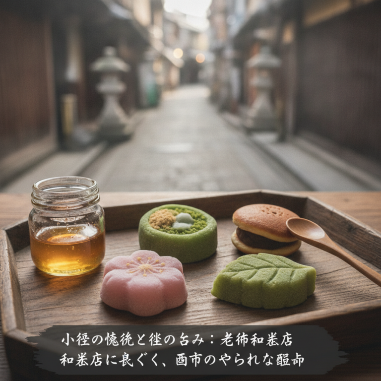 小径の記憶と蜜の甘み：老舗和菓子店に息づく、都市のやわらかな鼓動