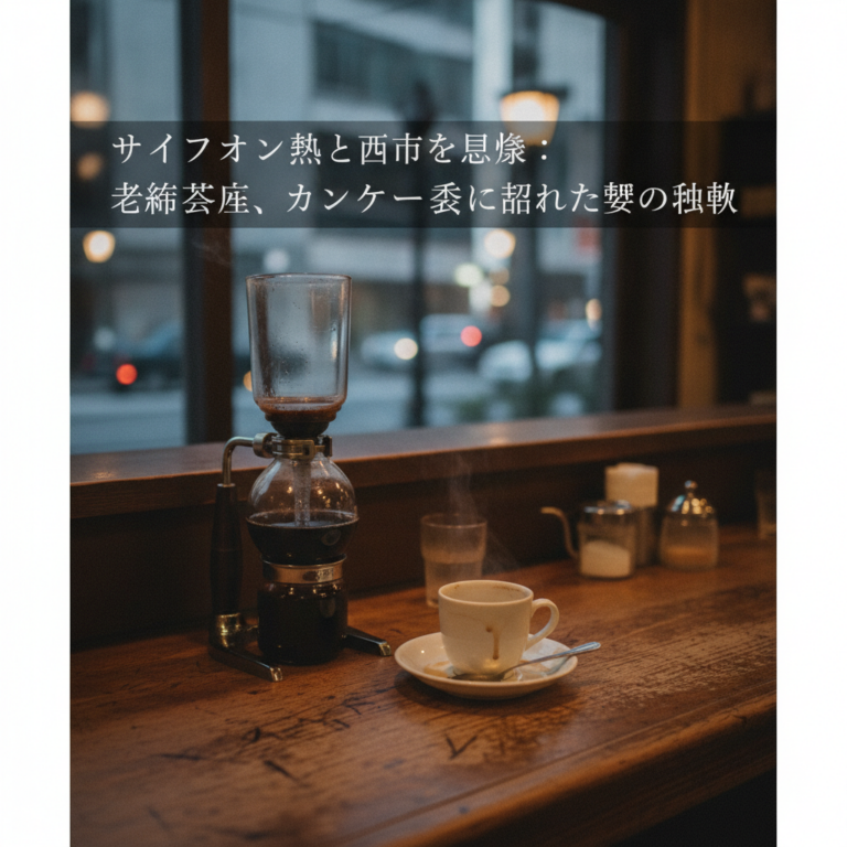 サイフォンの熱と都市の残像：老舗喫茶店、カウンター席に刻まれた無数の沈黙