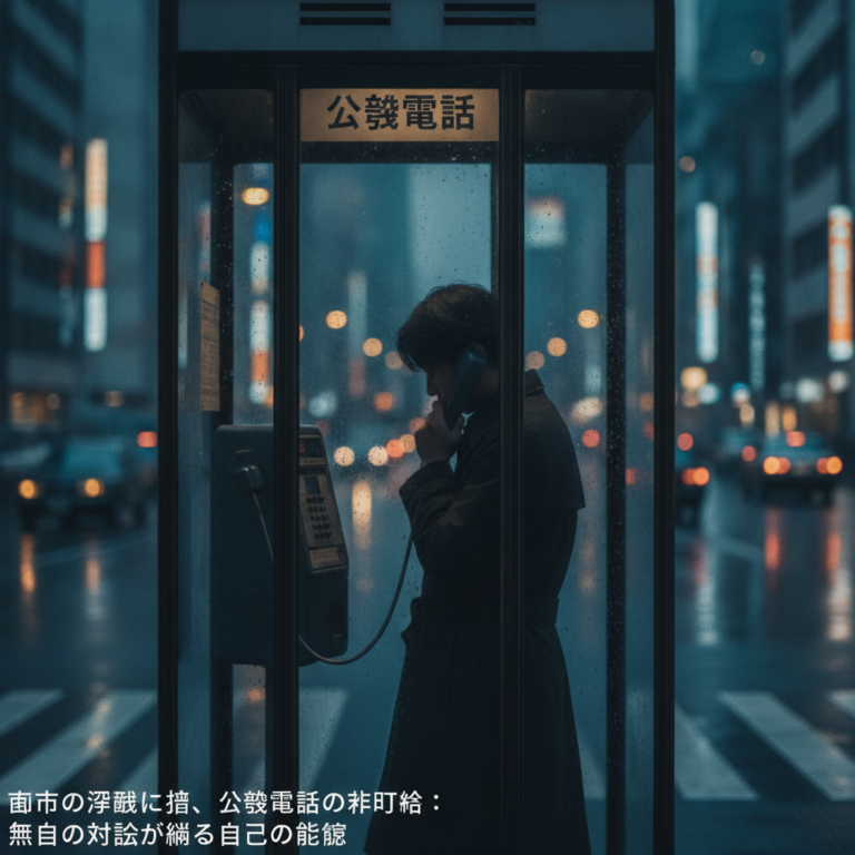 都市の深淵に響く、公衆電話の非日常：無音の対話が紡ぐ自己の認識