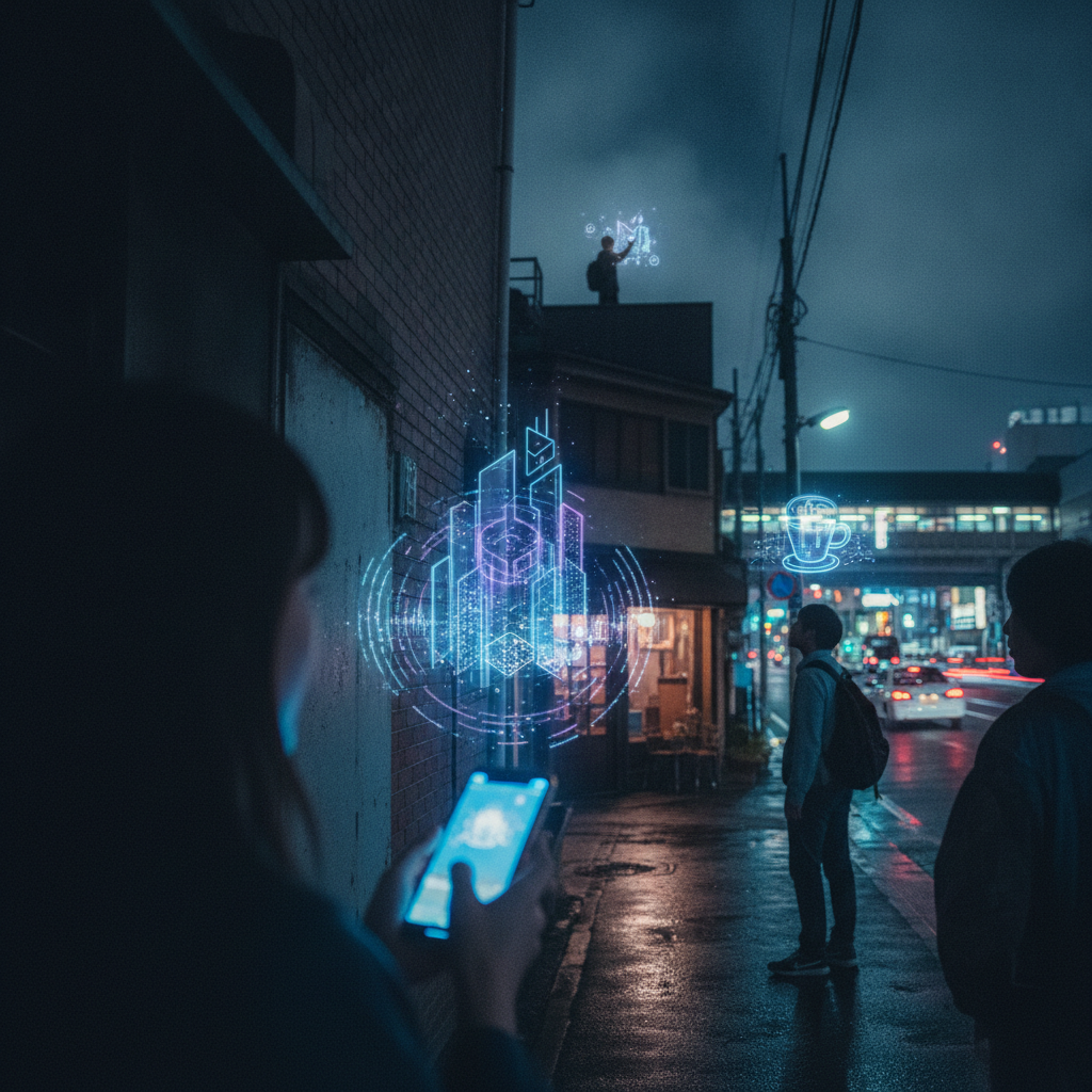 路地裏の秘密、カフェのささやき：ARが描く都市の共鳴