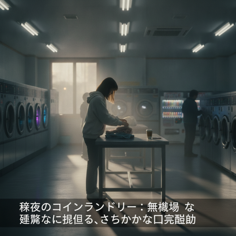 深夜のコインランドリー：無機質な喧騒の中に見出す、ささやかな日常の鼓動