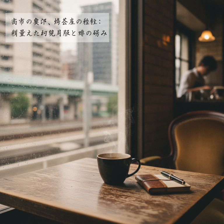 都市の余白、喫茶店の静謐：研ぎ澄まされた日常の反復と珈琲の苦み