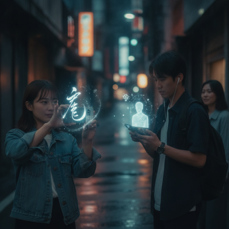 街に刻まれた誰かの感情：ARが描く、今だけのささやかな出会い