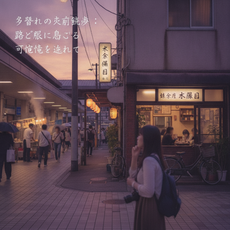 夕暮れの駅前散歩：路地裏に息づく日常の記憶を訪ねて