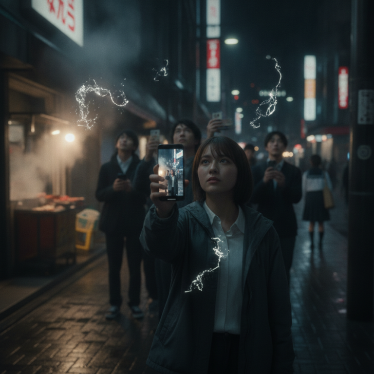 街の微かな囁き：空中に残された誰かの感情に触れるAR体験