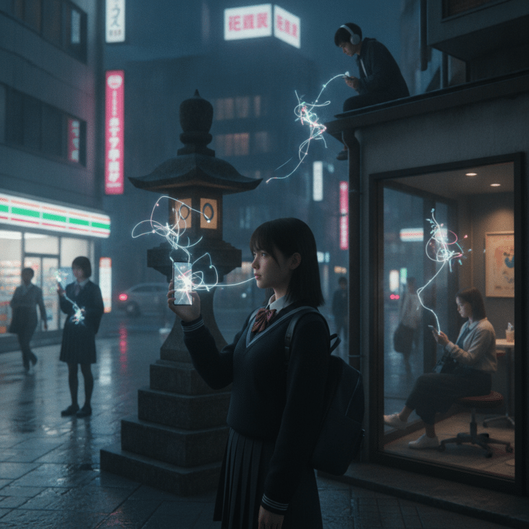 都市に浮かぶ、見知らぬ感情の残像：ARが紡ぐ、はかない共鳴の物語