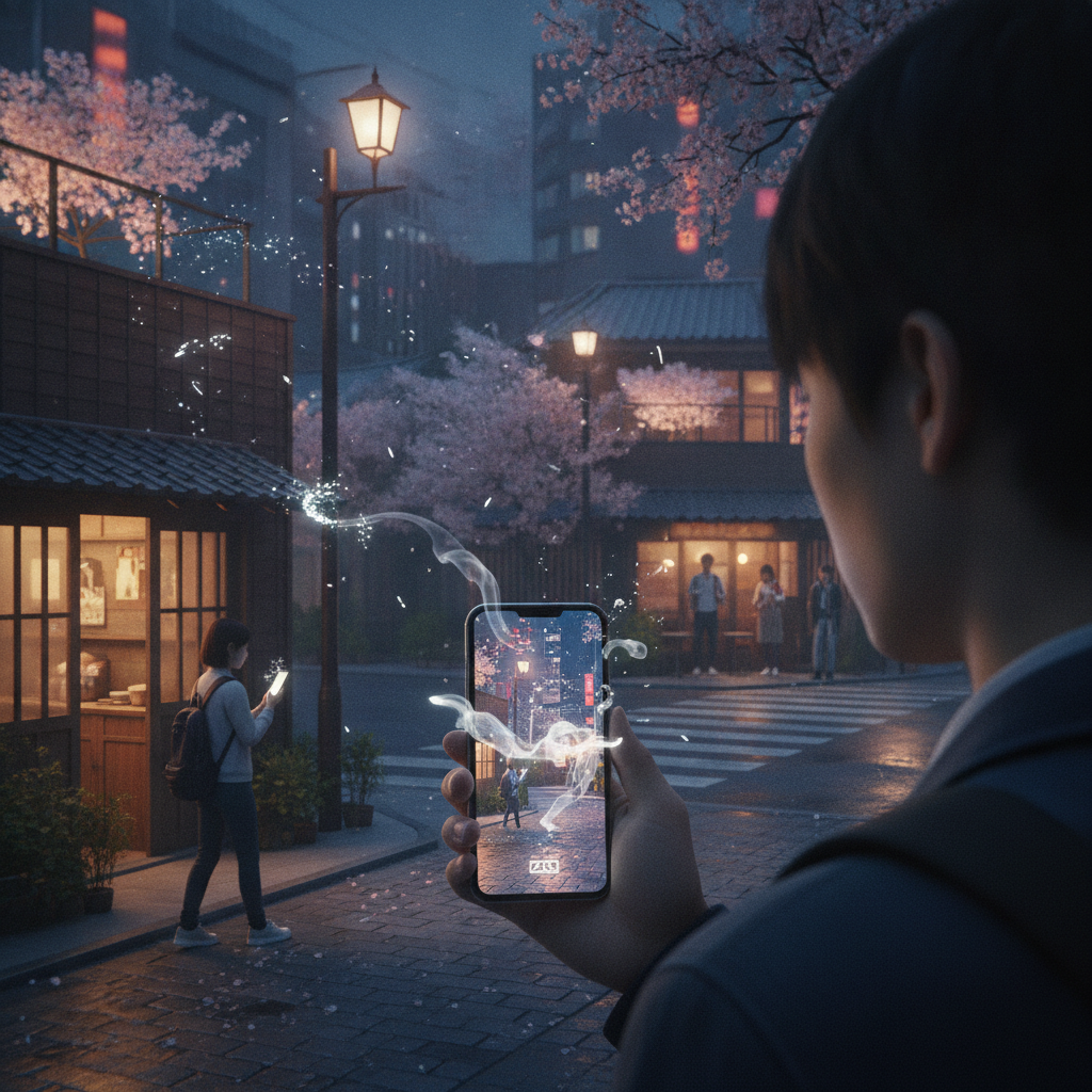 街の息遣いに触れる：ARが紡ぐ、時とともに消える感情の足跡