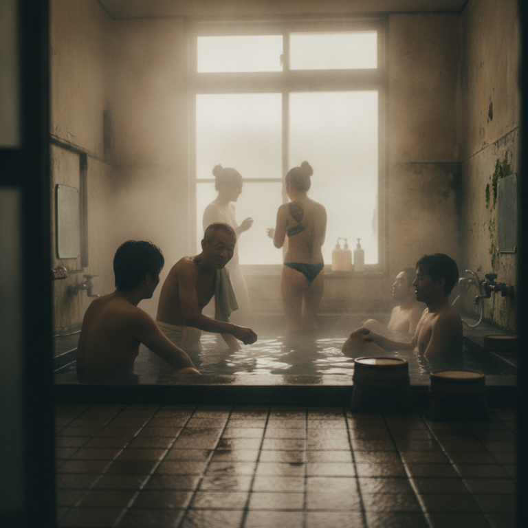 湯煙の向こうに：老舗銭湯が映し出す、都会の裸の人間模様