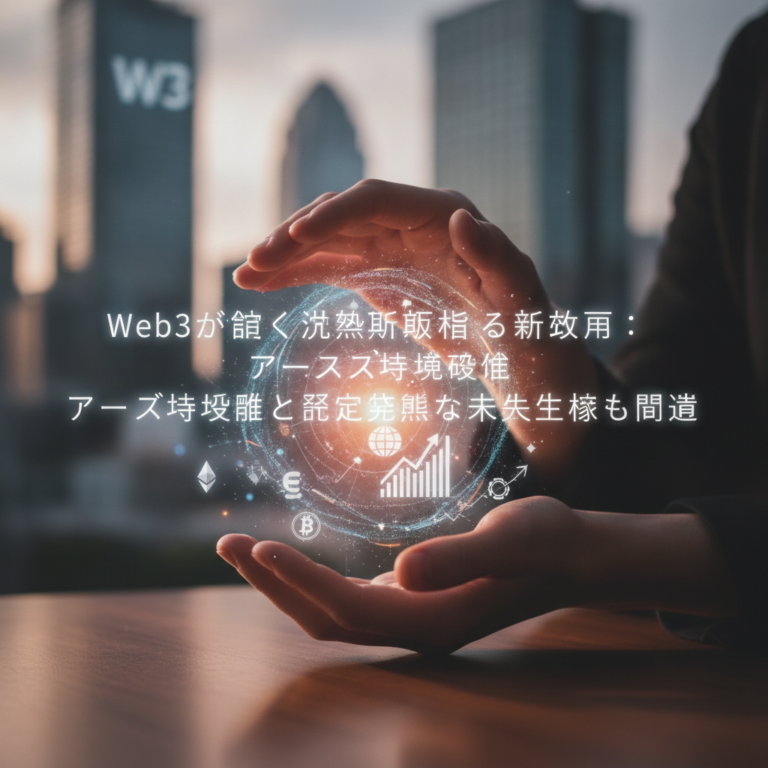 Web3が導く仮想通貨相場の新局面：ユーザー体験革命と規制成熟が織りなす未来経済の展望